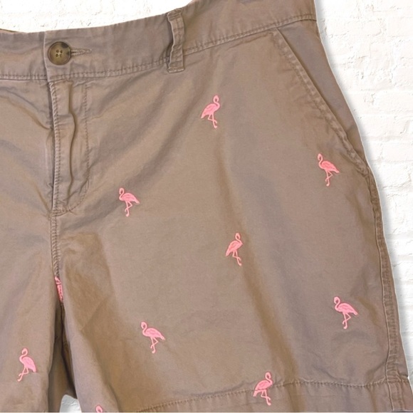 🎁3 for $30 Old Navy Embroidered Pink Neon Flamingo Shorts Size 14 - Picture 5 of 10